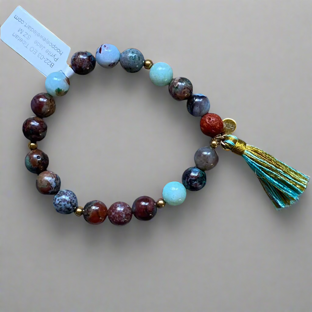 Pyrite & Jade Essential Oil Bracelet