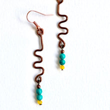 Load image into Gallery viewer, Copper Rattler Earrings
