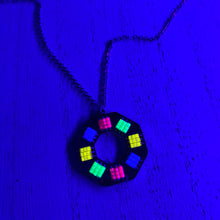 Load image into Gallery viewer, Neon Beaded Pendant Necklace
