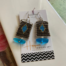 Load image into Gallery viewer, Handwoven Beaded Earrings &quot;Kon Tiki&quot;
