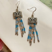 Load image into Gallery viewer, Asian Lantern Fringe Earrings
